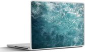 Laptop sticker - 14 inch - Zee - Water - Turquoise - 32x5x23x5cm - Laptopstickers - Laptop skin - Cover
