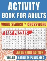 Crossword Word Search Puzzle Books for adults