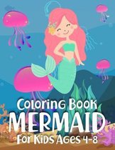 Mermaid Coloring Book for Kids Ages 4-8