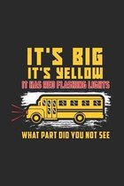 It's Big It's Yellow It Has Red Flashing Lights What Part Did You Not See