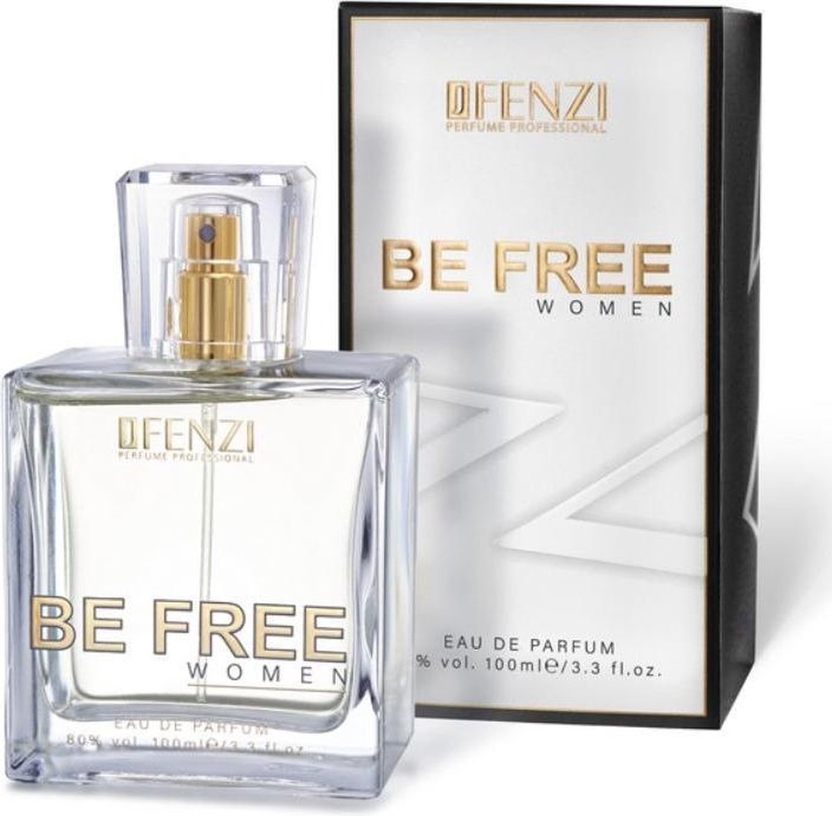 Oriëntaal, Bloemige merkgeur voor dames - JFenzi Parfum - Be Free Women - Eau de Parfum 100ml - 80% ✮✮✮✮✮ - Cadeau Tip !