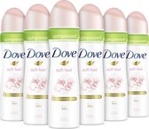 Dove Soft Feel Anti-transpirant Deodorant - 6 x 75 ml - Voordeelverpakking