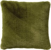 Dutch Decor ZAYA - Sierkussen unikleur Calliste Green 45x45 cm - groen