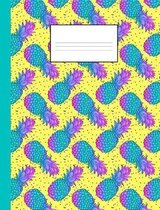 80s notebook: A fun and trendy 80's theme composition book: College ruled, soft back: Perfect for school work