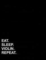 Eat Sleep Violin Repeat: Graph Paper Notebook