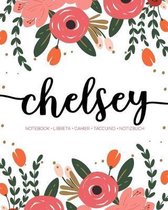 Chelsey: Notebook - Libreta - Cahier - Taccuino - Notizbuch: 110 pages paginas seiten pagine