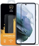 Samsung Galaxy S21 FE Screenprotector - MobyDefend Gehard Glas Screensaver - Zwarte Randen - Screen Protector - Glasplaatje Geschikt Voor: Samsung Galaxy S21 FE