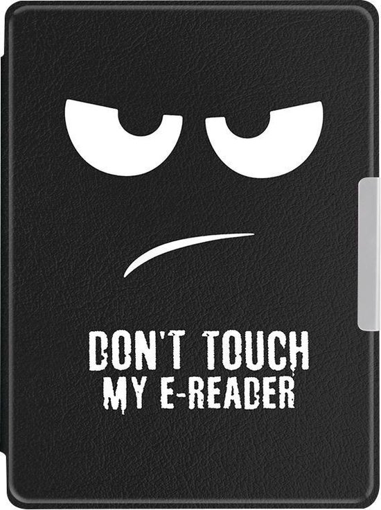Lunso - Geschikt voor Kobo Aura H20 Edition 1 hoes (6.8 inch) - sleep cover - Don't Touch van Lunso — afbeelding 2