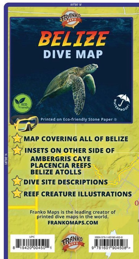 Belize Dive Map - cover