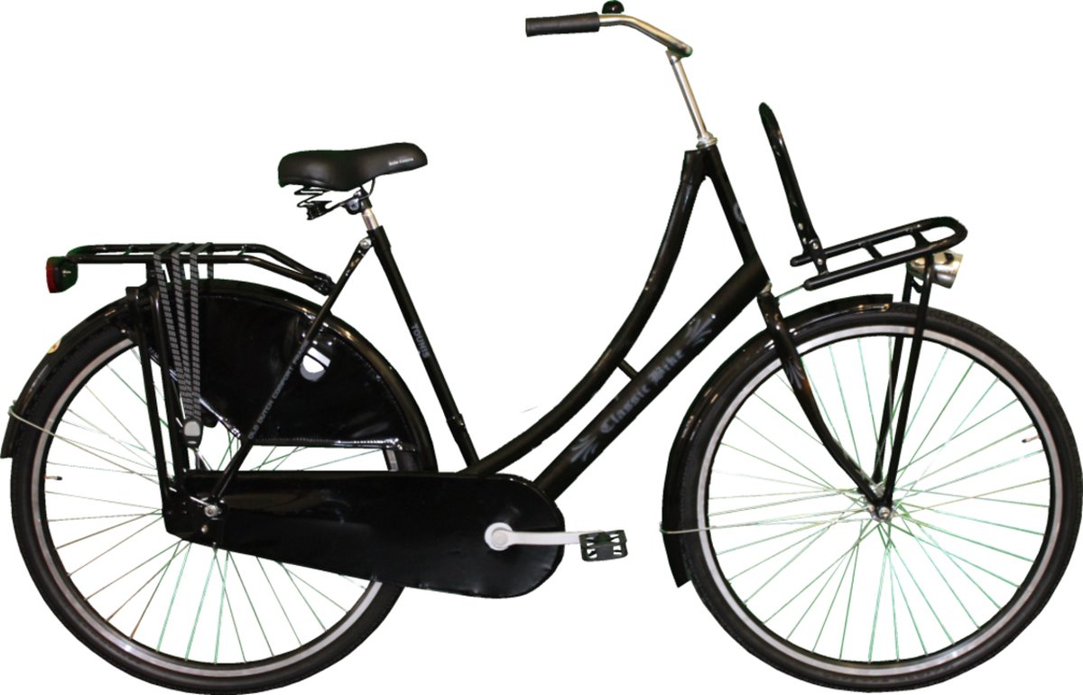 Transportfiets Tounis Old Dutch Zwart - Maat: 56cm, Kleur: Zwart | bol.com