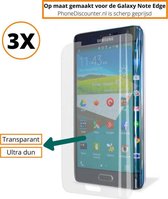 screenprotector galaxy note edge | Galaxy Note Edge protective tempered glass 3x | Galaxy Note Edge SM-N915 gehard glas | 3x beschermglas galaxy note edge samsung | Samsung Galaxy Note Edge p