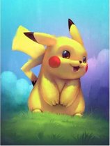 Pikachu - Diamond Painting - Pokemon - 40x30cm - Complete Set - Inclusief Tools - Stipco