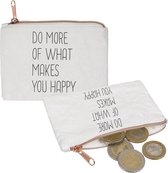 portemonnee Do More 8 x 11 cm met rits wit