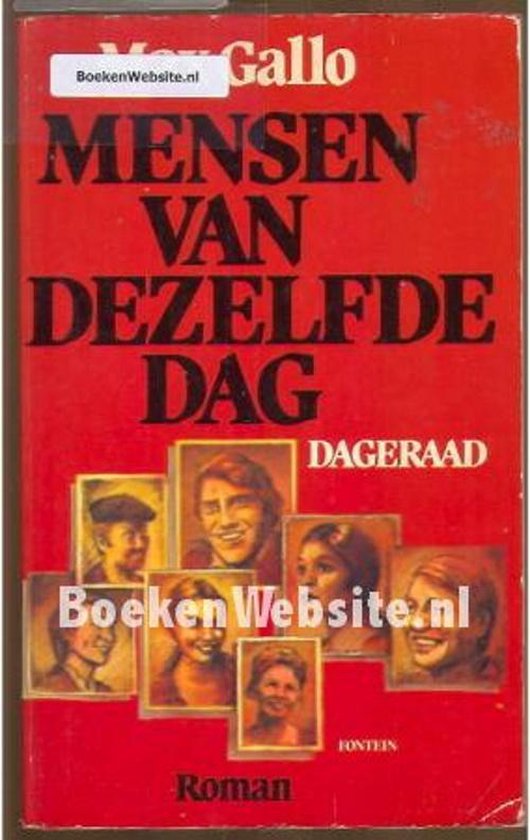 Omslag van Mensen van dezelfde dag door M. Gallo