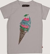 Minymo T-shirt - ijsje - wit - Maat 128