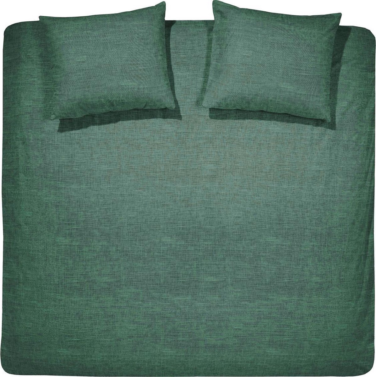 Cinderella Lyn Dekbedovertrek - Tweepersoons - Katoen - 200x200/220 cm - Groen + 2 kussenslopen 60x70 Laurel