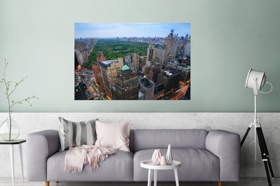 Central Park New York d'en haut poster 120x80 cm - Tirage photo sur Poster (décoration murale salon / chambre) / Amérique Poster