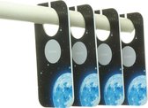 Onaroo – SEPPE - 6 maathangers – maat 40 tm 128 – baby - kerstcadeau - maan - blauw - extra stickervellen
