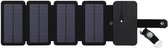 DrPhone SunPowerX1 Series - Opvouwbare 8W Zonnecellen (4 panelen) - 5V 2A Draagbare Zonnepanelen voor Alle Smartphones