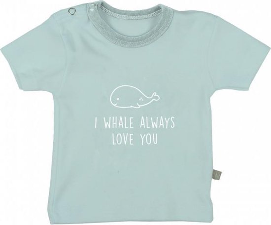 Plum Plum - T-shirt korte mouwen - I whale always love you - Light green