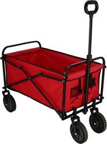 Gerimport Trolley 82 X 52 Cm Polyester/staal Rood/zwart