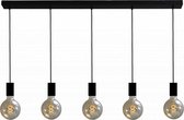 Urban Interiors Bulby  Hanglamp  Zwart - 5 lichts - 8,5x120x130