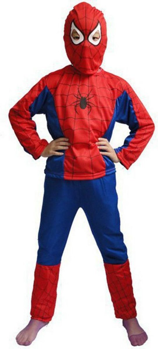 BaykaDecor Premium Spiderman Pak - Verkleedpak Jongens - Verkleedkleding - Kinderkostuum - Kind 4-6 jaar - 110-116 - Rood / Blauw - BaykaDecor