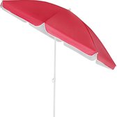 Kingsleeve Parasol 180cm UV 50+ Kantelbaar Waterafstotend Strand Rood