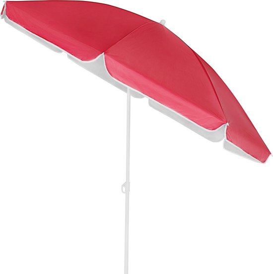 Kingsleeve Parasol 180cm UV 50+ Kantelbaar Waterafstotend Strand Rood |  bol.com