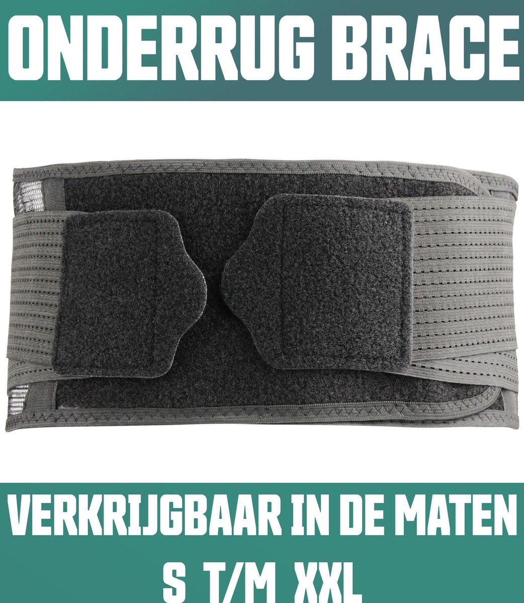 AVE Rugbrace voor Rugpijn - Maat XL - Rugband - Onderrug Brace - Rug Houding - Hernia - AVE Body