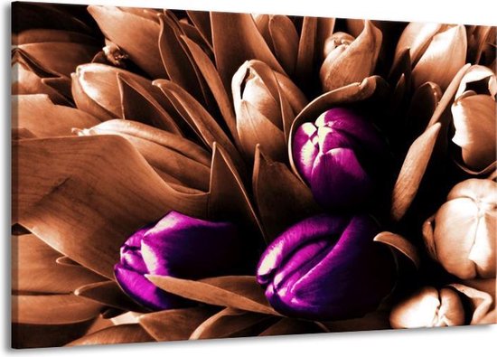 Kunstbloem Tulp - paars - 37 cm | Leen Bakker Kunstbloem Tulp - paars - 37 cm | Leen Bakker