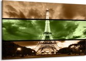 Peinture sur toile de Paris | Vert, marron | 140x90cm 1 Liège