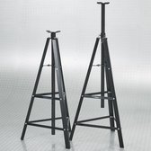 Datona® Assteunen hoog 2 ton set (2 stuks) - Zwart