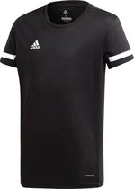 adidas T19 Sportshirt - Maat 152  - Unisex - zwart - wit