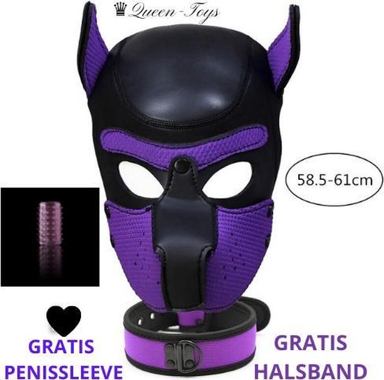 bol.com | ♛Queen-Toys® Masker - Rollenspel masker - Erotiek - Masker puppy  + GRATIS HALSBAND -...