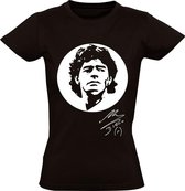 Diego Maradona Dames t-shirt | argentinie | Zwart