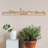 Skyline Breda Eikenhout 90 Cm Wanddecoratie Voor Aan De Muur Met Tekst City Shapes