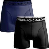 Muchachomalo 2-pack - Boxershort Heren - Microfiber - Zwart & Blauw - Maat L