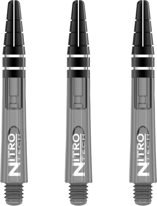 RED DRAGON - Nitrotech Selectiepakket 1 - Wit, Zwart en Grijs Korte Dartschachten - 3 sets per pakket (9 Dartschachten in totaal) van Red Dragon — afbeelding 2