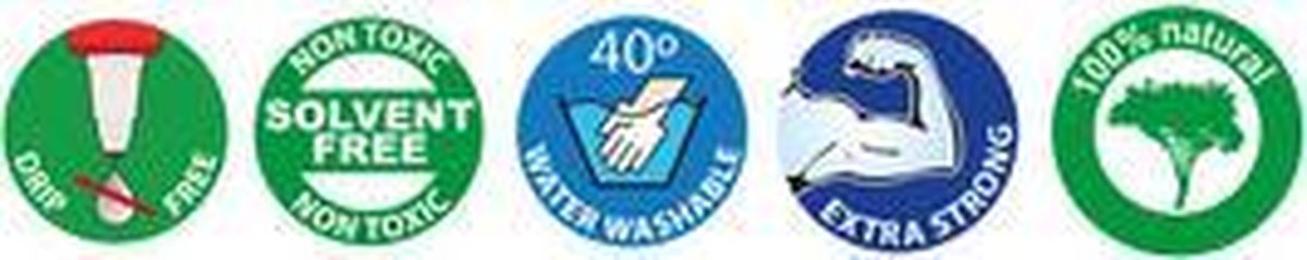 Kores 75816 kleefstof voor kunst- en handwerk Styrofoam, Vilt, Karton, Kurk, Stof/Weefsel, Schuim, Leer, Papier, Multiplex, Hout