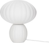 HÜBSCH INTERIOR - Witte tafellamp van melkglas, opaalglas - ø23xh28cm