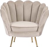 Fauteuil Maxi - beige met goude poten