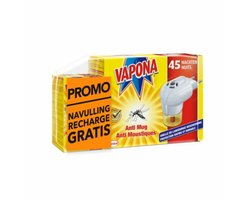 6x Vapona Anti-Mug Muggenstekker Bundel 36 ml