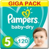Pampers Baby Dry Maat 5 - 120 Luiers Voordeelverpakking
