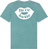 TUTEBELLE KISS RUGPRINT T-SHIRT WASHED