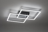 Lumidora Plafondlamp 73569 - 2 Lichts - Ingebouwd LED - 30.0 Watt - 2450 Lumen - 2700 Kelvin - Zwart - Metaal - Met dimmer - Badkamerlamp