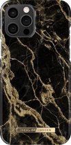 iDeal of Sweden iPhone 12 Pro Max Backcover hoesje - Golden Smoke Marble