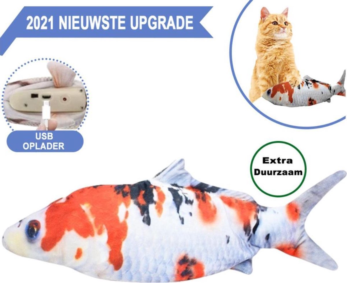 Elektronisch kattenspeeltje - Interactief - Kattenspeeltje - Elektrisch Kattenspeeltje - Speelvis ka