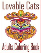 Lovable Cats Adults Coloring Book