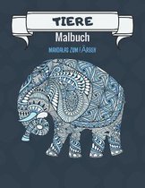 Tiere - Mandalas-Malbuch